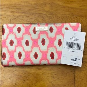 NWT Kate Spade Laurel Way Printed Wallet